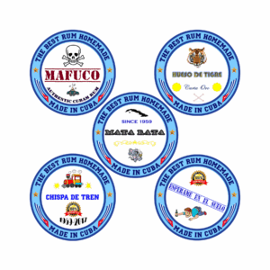 Portavasos para los rones callejeros de Cuba